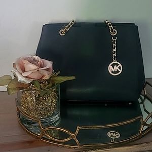 Michael Kors Gold Chain Shoulder Bag